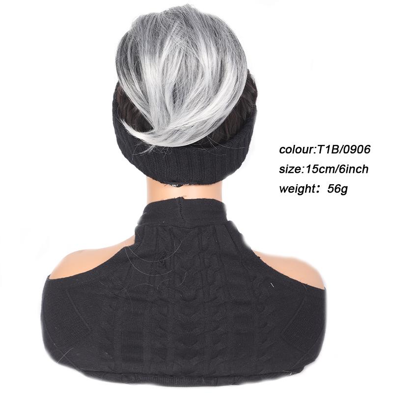 

Короткий хвост с завязками на шнурке для волос естественно мягкий и подходит для повседневного использования женщинами.