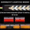Car Tailgate LED Light Bar, 528 LEDs Fishbone Arrow Strobe, Third Brake Stop Reverse Running Light, Waterproof No Drill Strip for Pickup SUV Jeep