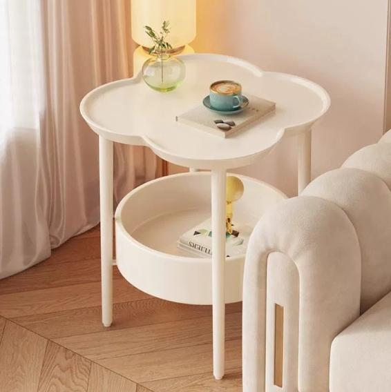 Light Luxury Modern Bedside Table, Portable Coffee Table Storage Rack, Fashionable Home Multifunctional Storage Rack, Tea Table