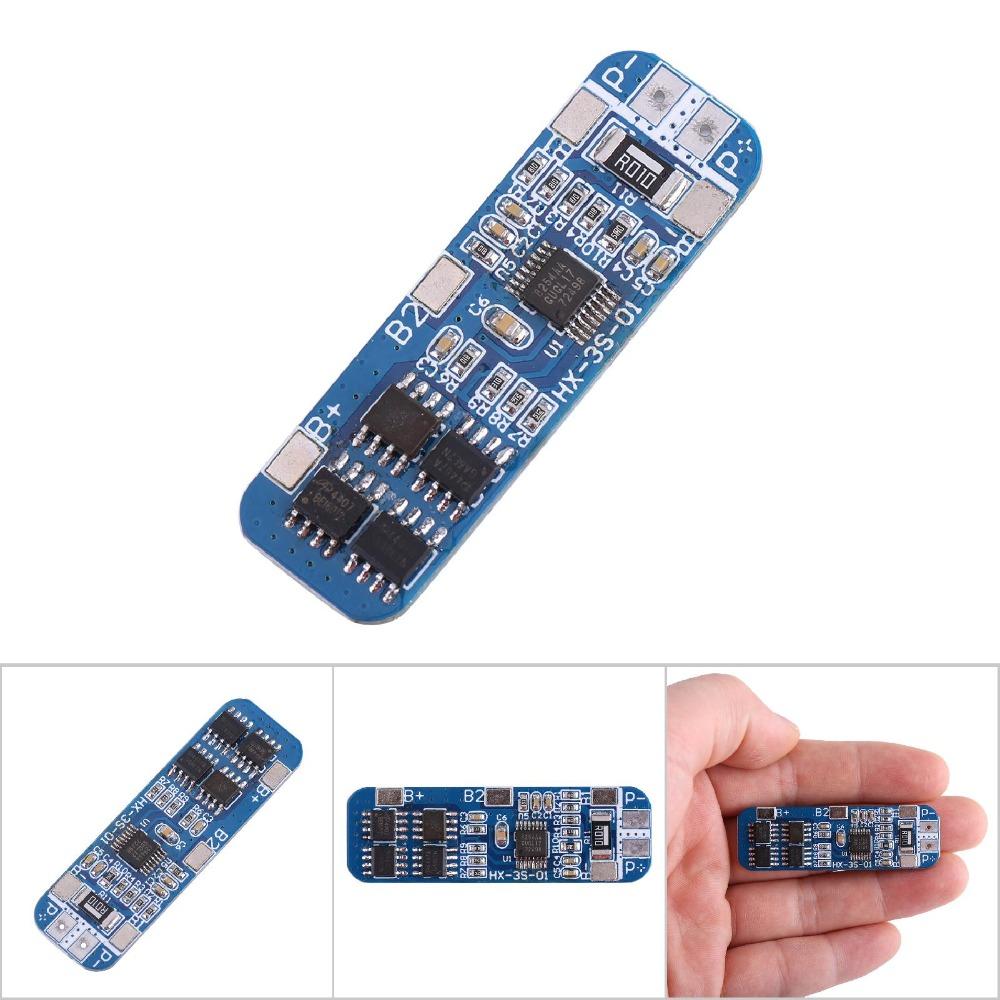 11.1V 12V 12.6V Lithium Battery Protection Board 3 Series Charging Controller  Li-ion Cell Charging