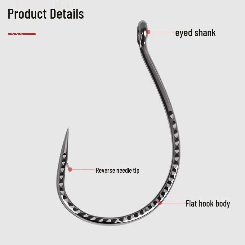8003 Dragon Scale Soft Bait Hook: Reinforced Wacky, Drop Shot for Perch, Pike, Bass