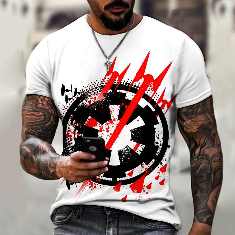 2022 Brand Men’s Shirt 3D Printing Retro Compass Street Cool Trend T-shirt O-neck Design Fashionistas Wear Oversize 5XL