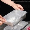 Starred 304 Stainless Steel Rectangular Serving Tray