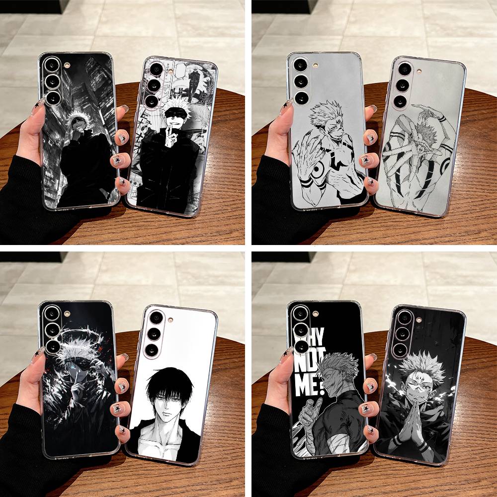 Popular-Anime--Jujutsu -Kaisen Phone Case For Samsung Galaxy A71,A70,A52,A51,A40,A30 Transparent Cover