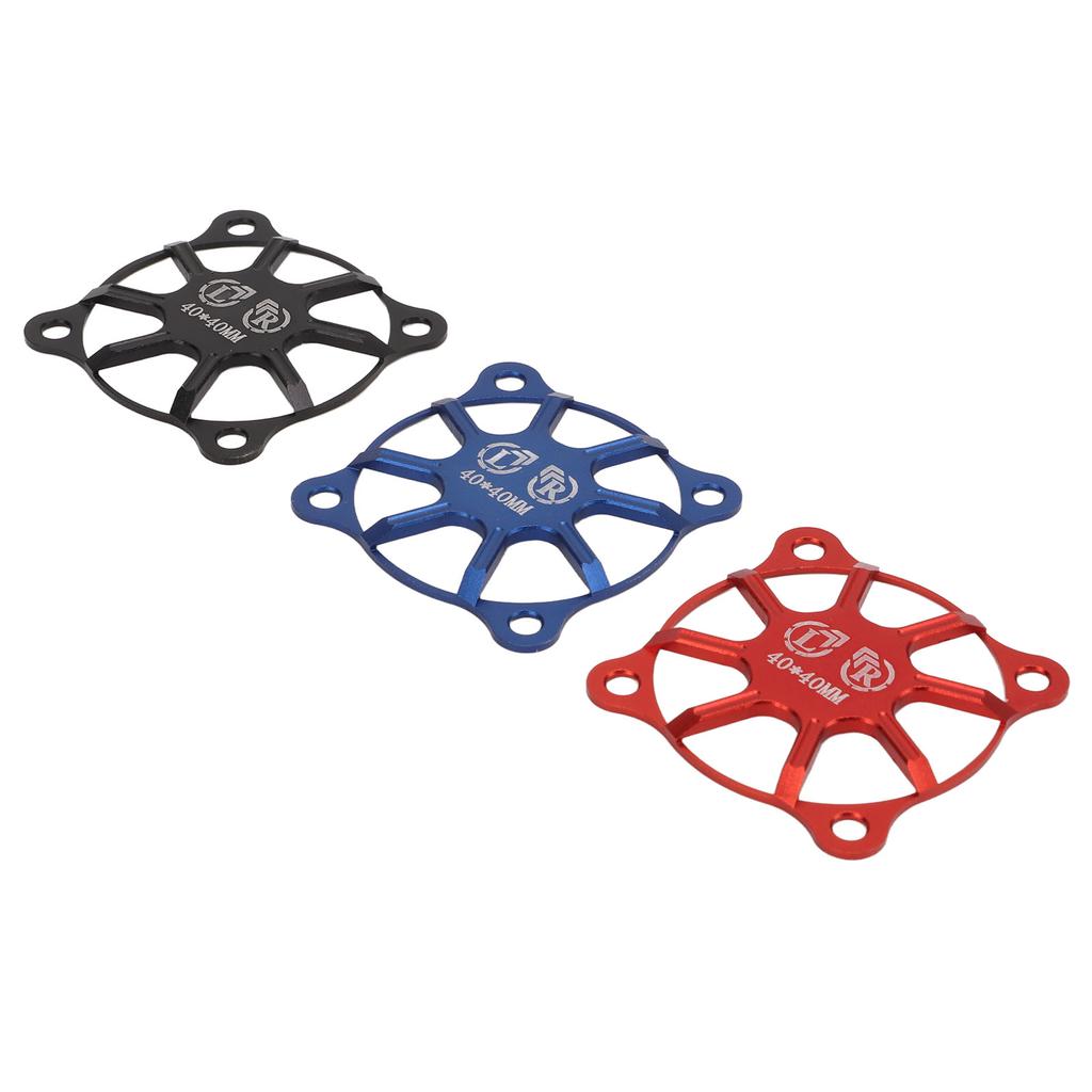 3Pcs Motor Cooling Fan Cover Black Red Blue 40x40mm Aluminium Alloy Light Weight RC Cooling Fan