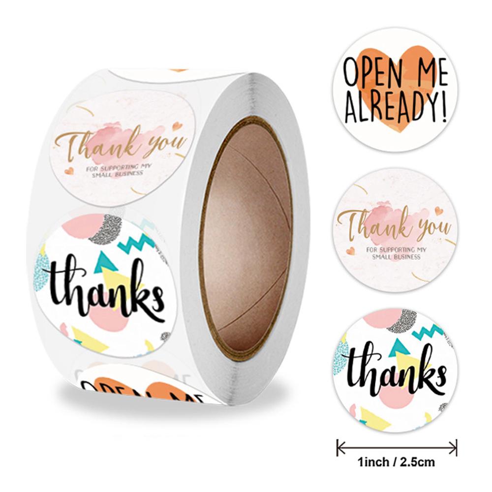 Pozvánky Nálepky na jídlo 3 styly Děkuji Estetické psací potřeby X037