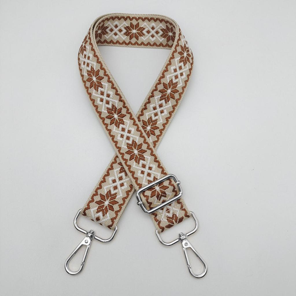 3.8cm Wide Diamond Jacquard Crossbody Strap for Bags and Backpacks.