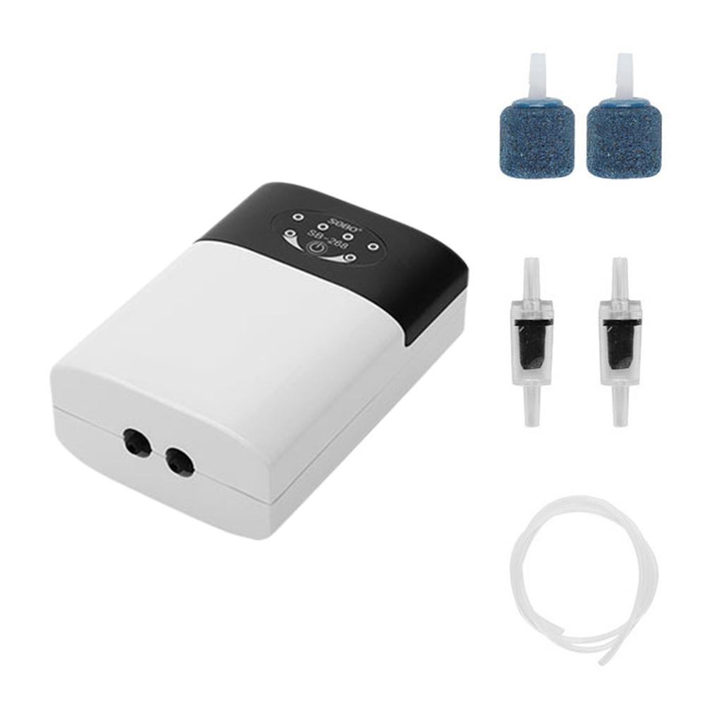 Oxygen Pump Fish Tank Oxygenator Aquarium Oxygen Aerator Damm Luftare Luftpump USB Uppladdningsbar
