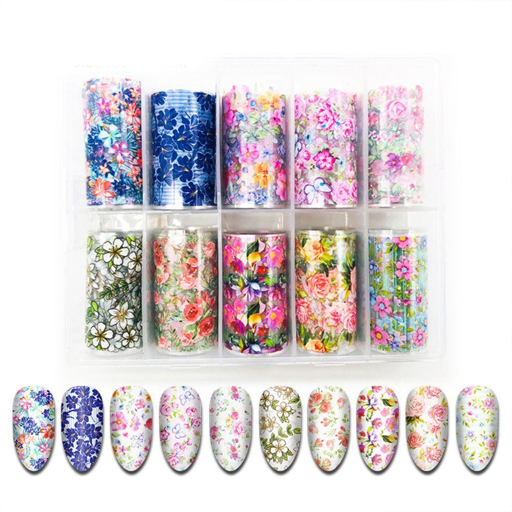 

Salon Nail Beauty Nail Transfer Sticker Nails Wraps Foil Oil Painting Nail Sticker DIY Nail Sticker A