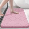 Thickened Non-slip Embossed Coral Fleece Bath Mat for Home