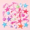 DW04 100pcs Cartoon Simulation Conch Sea Shell Beads Jewelry Ocean Series Acrylic Beads Bracelet Necklace DIY Material Handmade