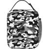 Black Camo Lunch Bags For Men Women Boys Girls Reble Tote Lunch Bags For Office Work School Picnic Camping Thermal Ulation And Cold Preservation