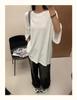 Women's Plus Size 7 Korean Style Loose Casual Long/Short-Sleeve T-Shirt, Spring/Summer, 200 Jin, Fat MM