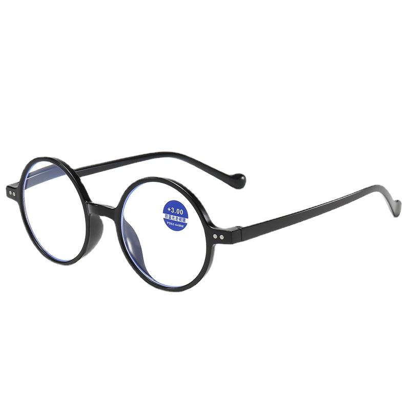 New Classic Double Dot Round Reading Glasses Ladies Fashion Computer Filter Blue Light Blocking Glasses Man Eyeglasses+1.0+4.0