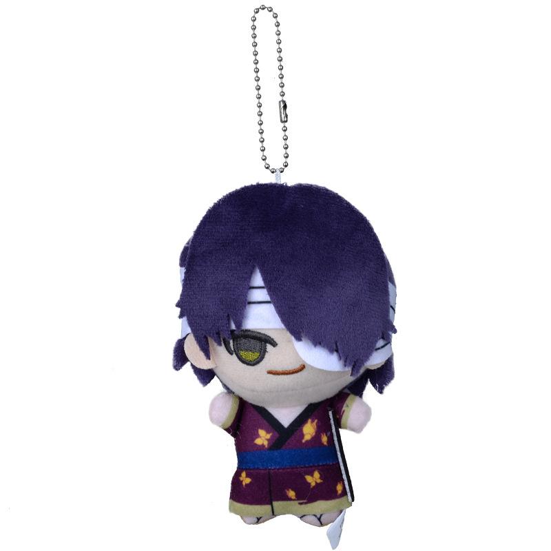 New 12cm Sakata Gintoki Plush Toy Gintama Plush Doll Key Chain Bag Decoration Doll Stuffed Collection Kids Toys Birthday Gift