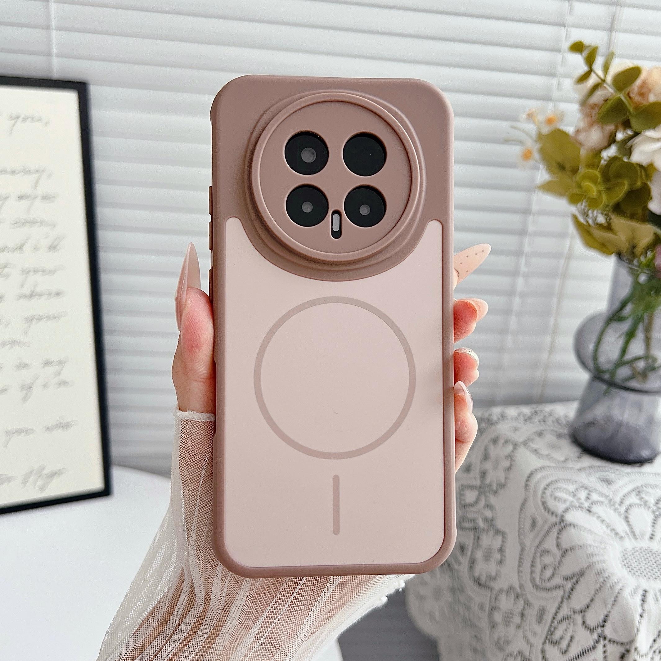 

Frosted Hit Color Magnetic For Magsafe Phone Case For Honor Magic 8 Pro Wireless Charging Skin-friendly Matte PC Hard Back Cover Honor Magic8 Pro