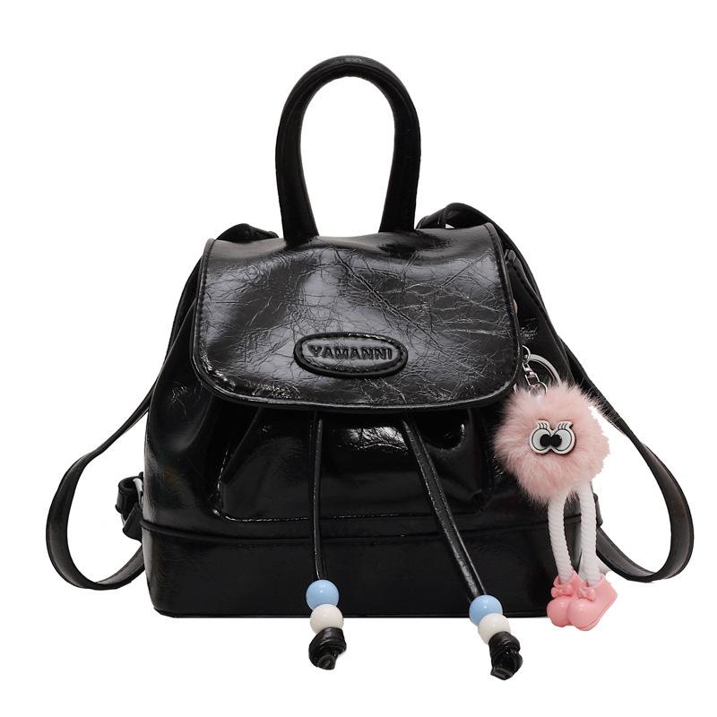 College Student Cute Backpack Lightweight Girls Casual Silver Bag Chain Backpack Ladies
