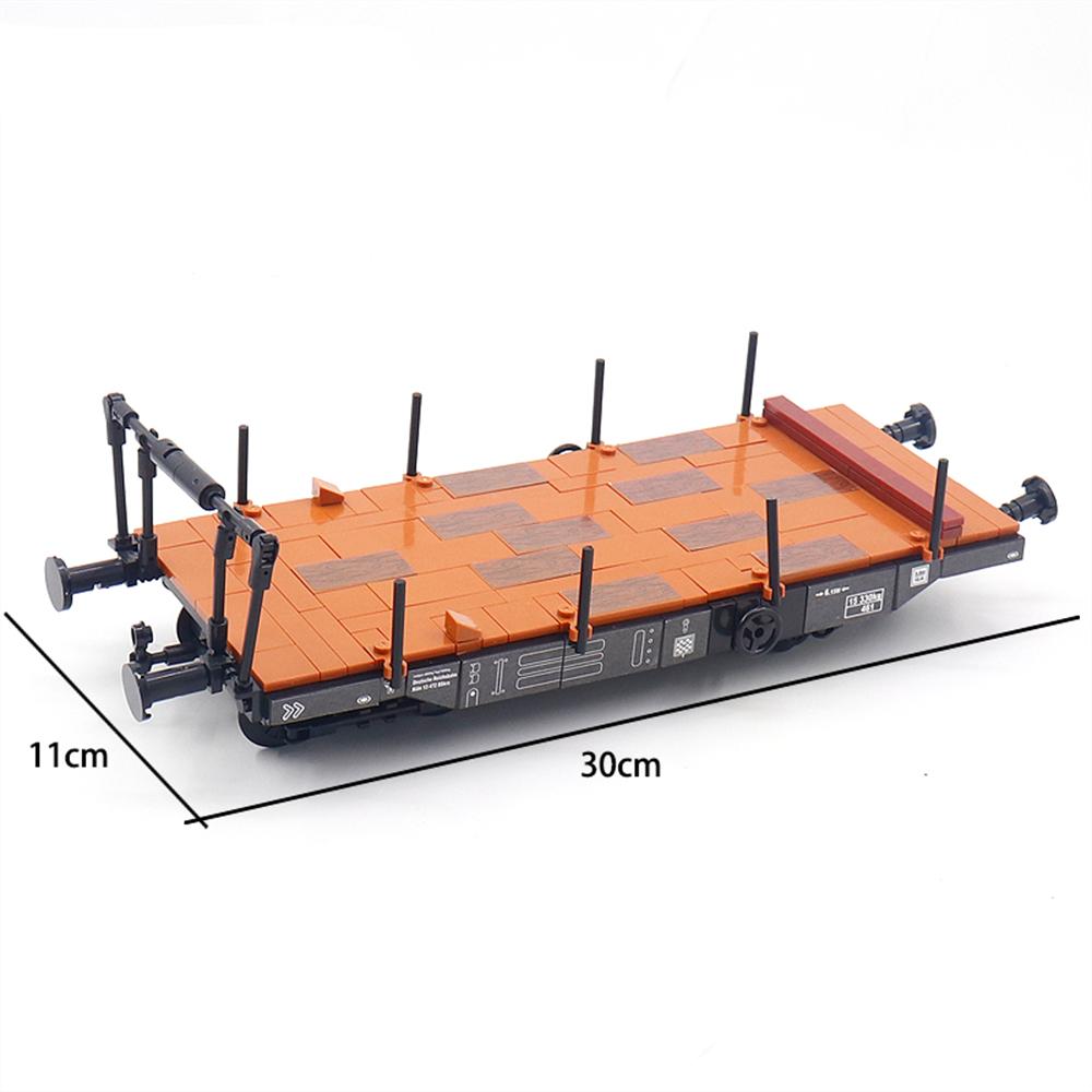 

City Creativity DIY Train Railway Goods Train MOC Model Building Blocks Bricks Educational Children s Toys Gift