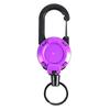 Portachiavi Portatile Retrattile Moschettone Porta Badge Forte Portata Dimensioni Compatte Portatile Clip Portachiavi Telescopico Accessori da Campeggio