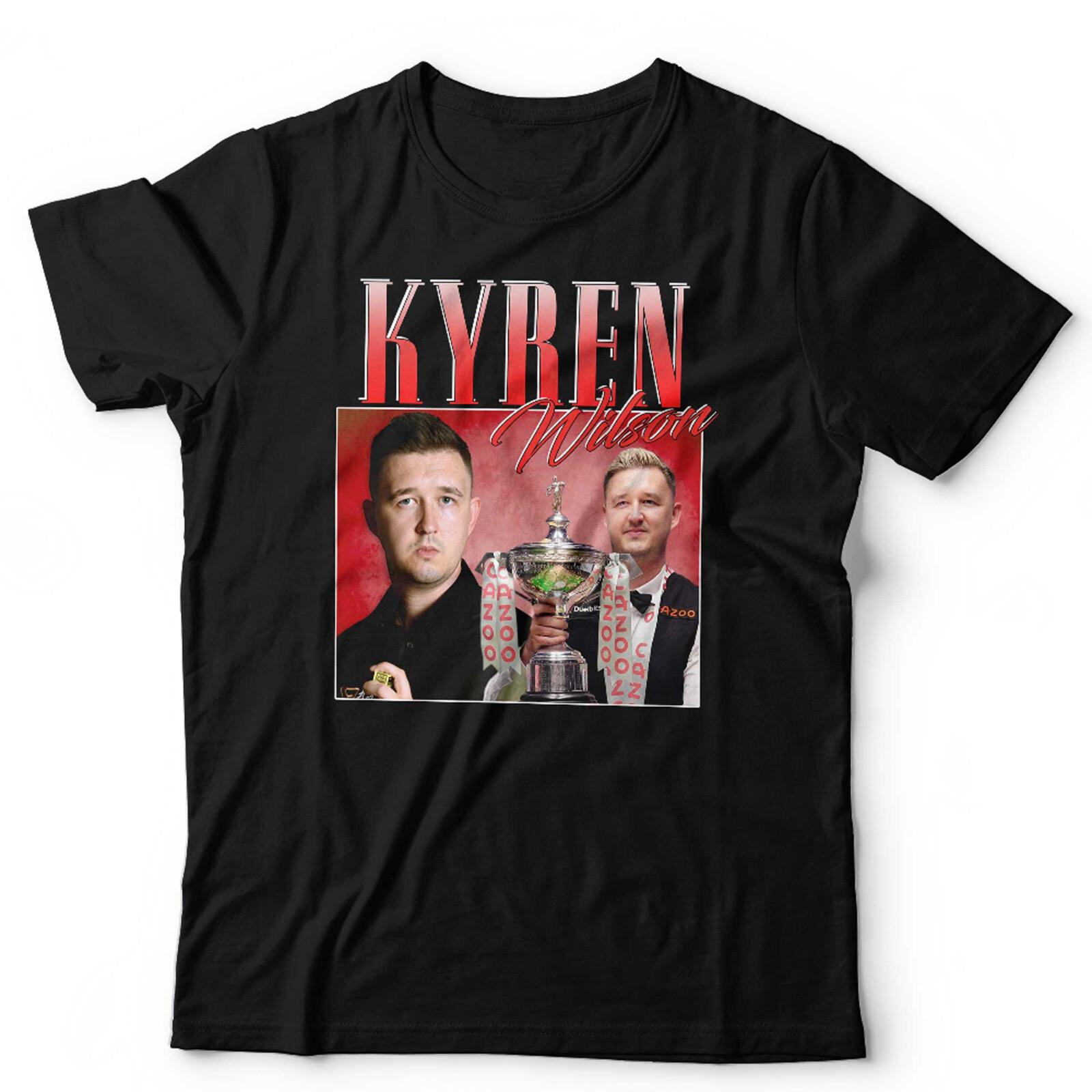 Футболка Kyren Wilson Мужская Женская Футболки Топ Благодарность Унисекс Снукер Пул Ретро Дань Уважения Бильярдный Спорт S