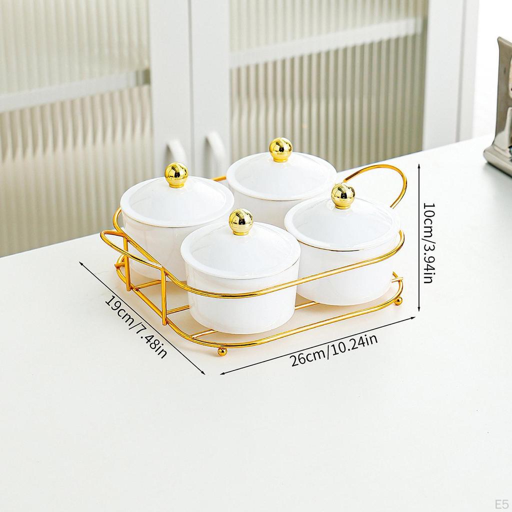 Divided Dried Fruit Plate Nuts Dish with Lid Serving Platter for Living Room