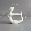 Modern Yoga Girly Abstract Ornaments White Porcelain Figures Living Room Decoration Lady's Gifts Angel Fairy Garden Home Decor