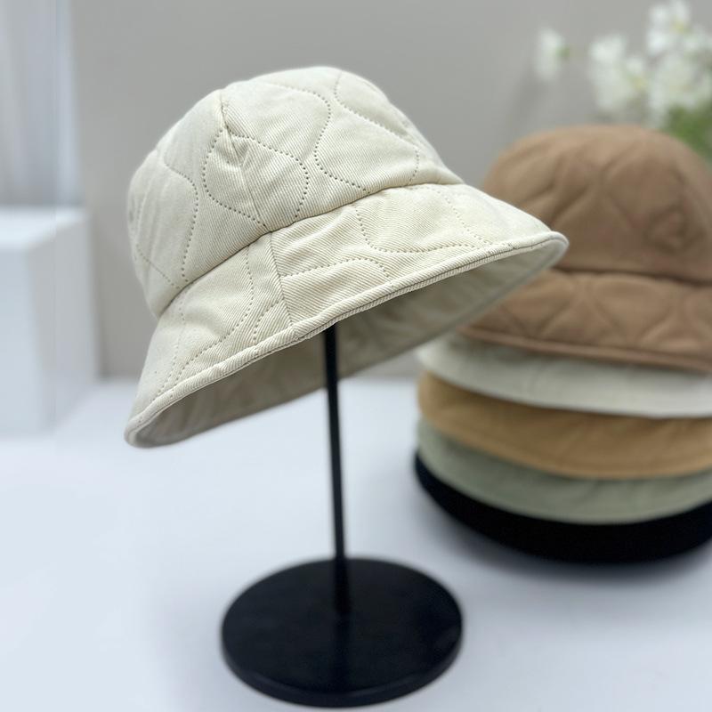 New Maillard Hat Women's Autumn and Winter Bucket Hat Plain Face Small Bucket Hat Thermal Basin Hat