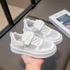 Kinder Sportschuhe Mesh Atmungsaktiv Mädchen Tennisschuhe Weiß Klettverschluss 2025 Neu Kinder Skateschuhe Rutschfest Weiche Sohle Niedliche Bären