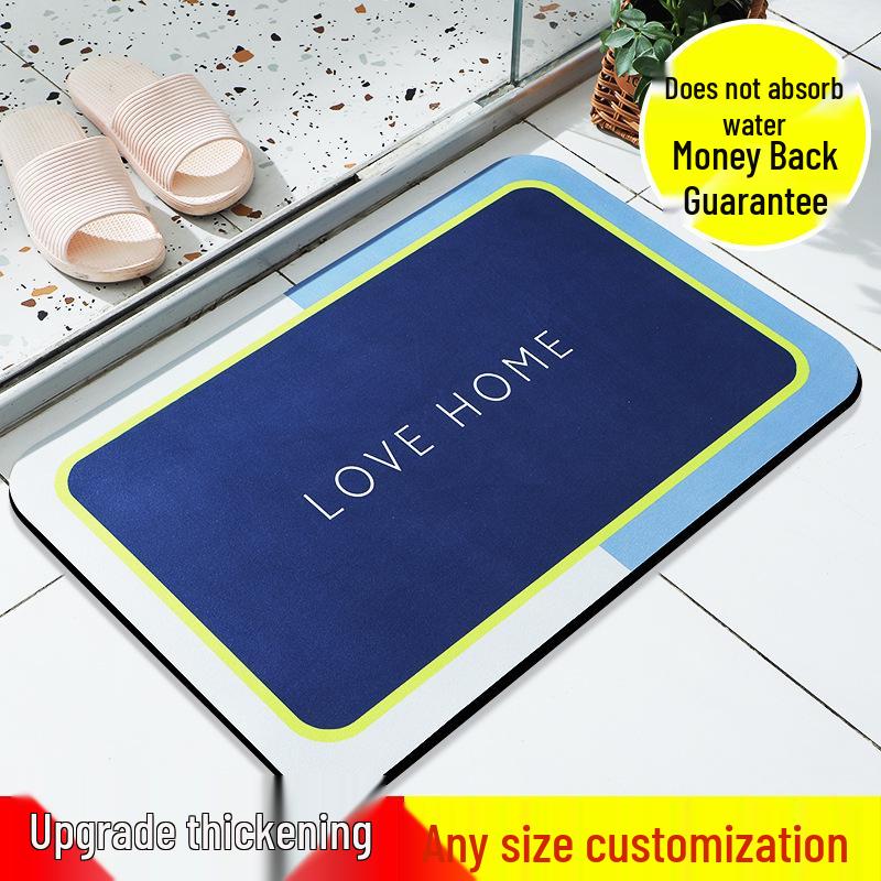 

Custom Non-Slip Oil-Proof Water-Absorbing Bathroom Mat with Waterproof Diatomaceous Earth and Dirt Resistance. 60x90cm [3.5mm]