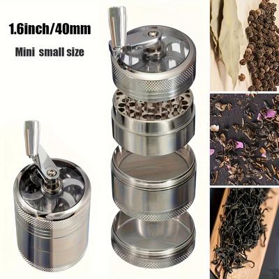 1,6 Zoll/40 mm manuelle Mini-Mühle für Nüsse und harte Gewürze für den Haushalt, für Muskatnuss, Ingwer, Steinsalz und Pfefferkörner