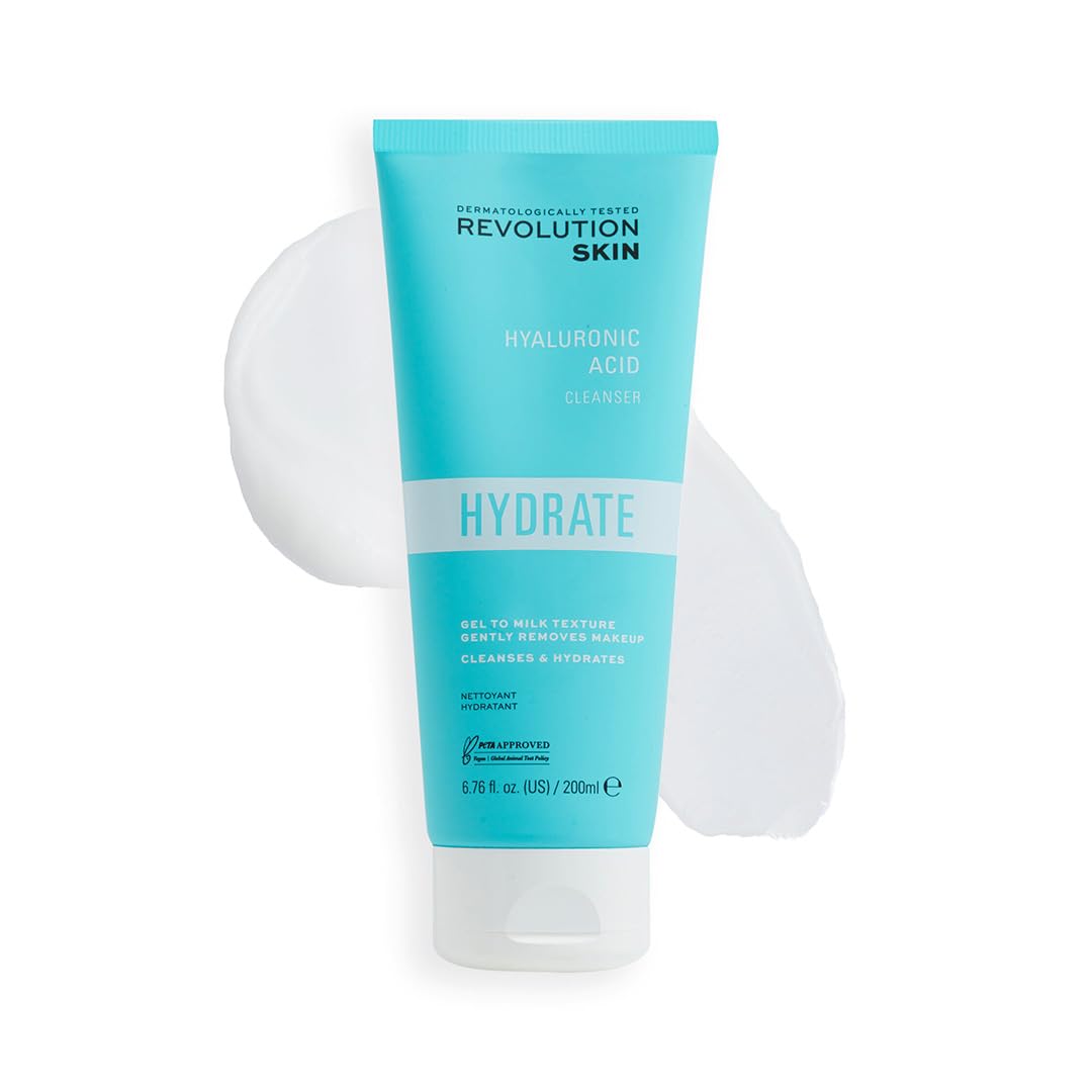Revolution Skincare-Cleanser - Hyaluronic Acid | Gently removes makeup and dirt |Hydrates & smooths the skin |Supports a healthy skin barrier |For