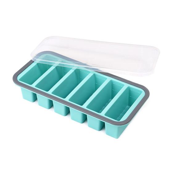 Silicone Food Storage Container with Lid Reusable Freezer Lunch Box Tray Divided Meal Prep Container for Kitchen