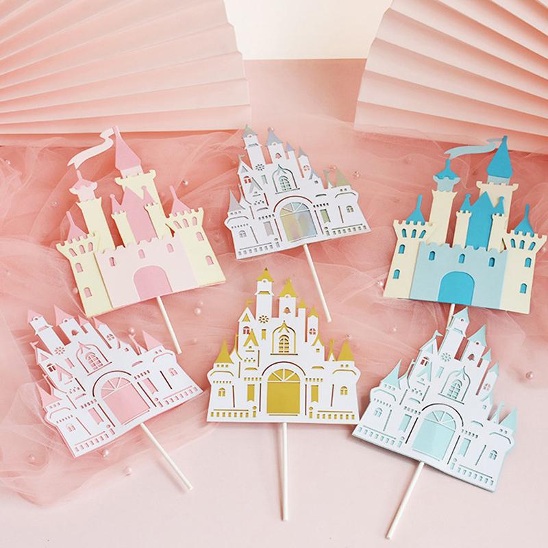 Palace Princess Cake Topper For Wedding Birthday Baking Supplies Party Decor