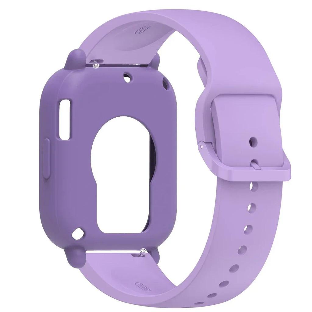Silikonhülle+Armband für Redmi Watch 5 Lite / 5 Active weicher Stoßfänger Ersatzarmband Gürtel Uhrenarmband Schutzhülle Abdeckung