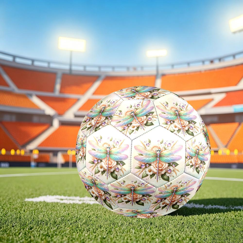 1pc Dragonfly Garden Size 5 Soccer Ball Professional Lightweight Durable Match Training Football Indoor &Outdoor Sports BallTraining Ball Y56