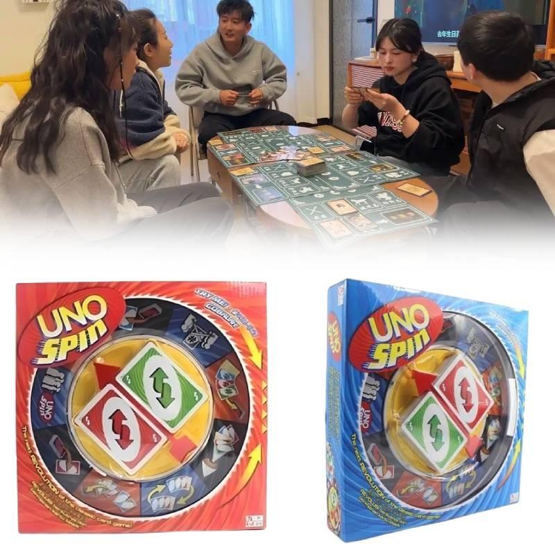 Card Uno Spin Game Board Game Toy Family Party Education Interactive Gift Prop