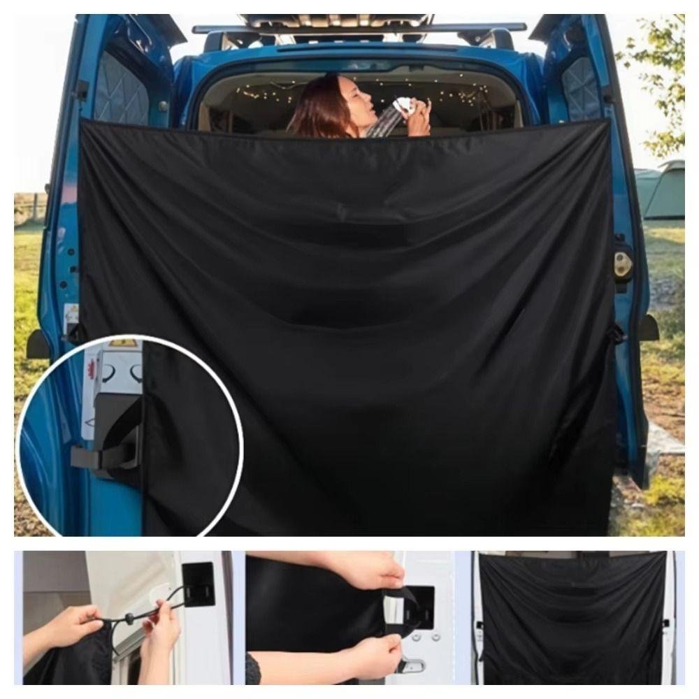Blackout Screen Car Divider Curtain Oxford Cloth Blackout Screen Shade Cover  For Trips