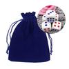10 Pcs Velvets Drawstring Cloth Bag.Jewelry Storage Pouches Christmas Gift Bags Mini Dices Bags Gift Wrapping Pouch
