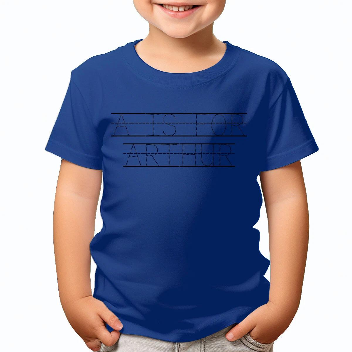 

Personalised Back To School Kids T-Shirt For Boys & Girls Custom Letter #TA-23 120