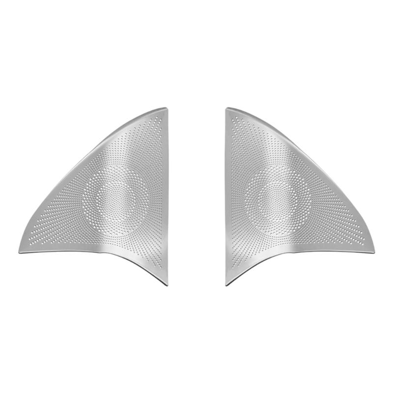 2PCS Heat Resistant Auto Speaker Cover Guards With Strong Adhesive Metal Construction Easy Installation Car Accessories