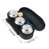 3Pcs/Set Bocce Ball Game Set Iron Engraved Reflective Petanque Set Unique Elegant Petanque Balls Games For Outdoor Activity