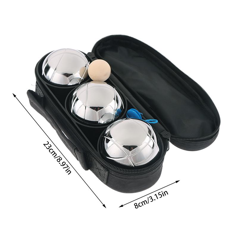 

3 шт./Набір Залізний Гравірований Світловідбиваючий Набір для Петанку Набір Гри в Кульки Бочче Унікальні Елегантні Кулі для Петанку Ігри Для Активного Відпочинку