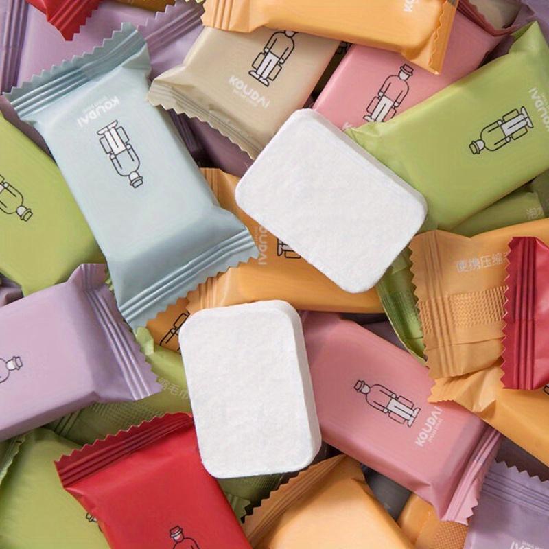 Portable Compressed Face Towels - Quick Dissolve, Polyester/ Blend -For Hiking, Camping, Travel & Outdoor Adventures