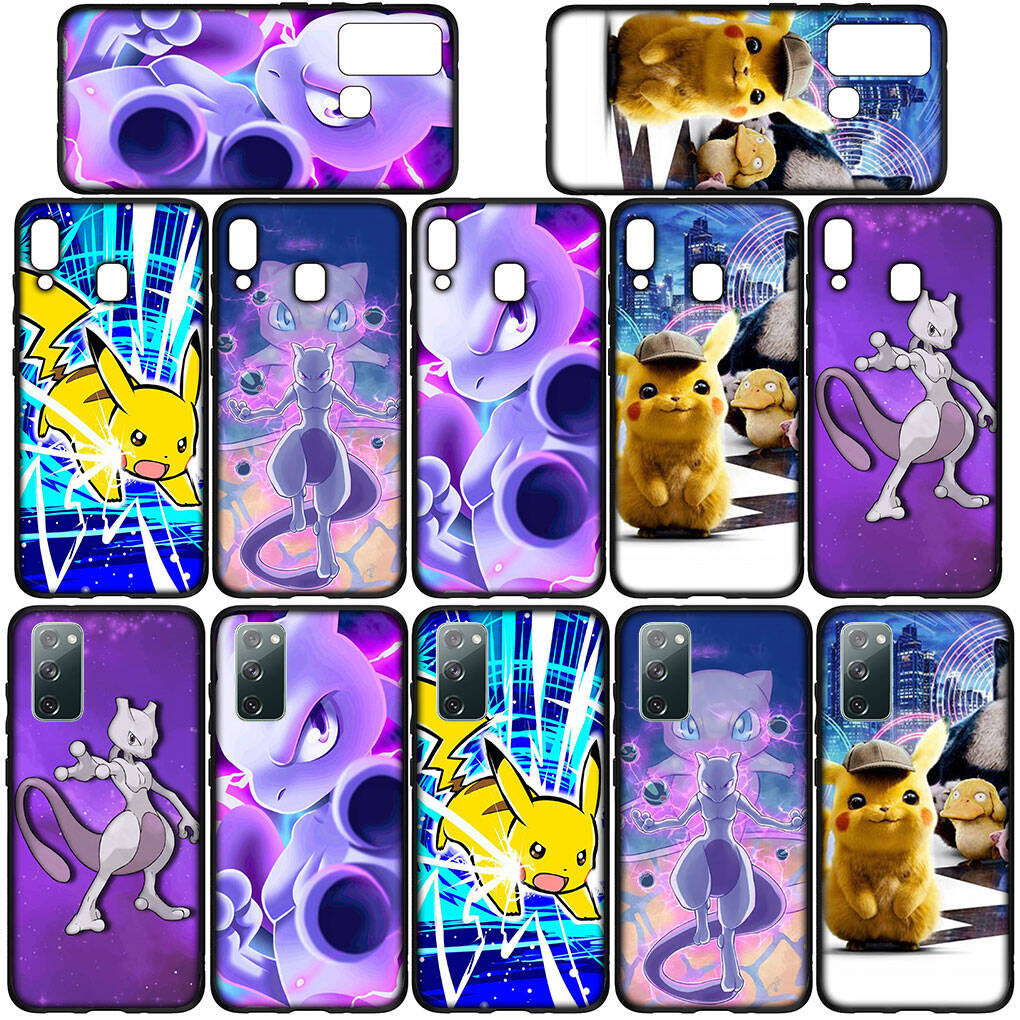 Phone Case for iPhone 17 16 15 Plus Xiaomi Poco F8 F7 X7 X6 M8 C85 C75 Redmi Note 14 12 11 13 Pro Max A4 14C 13C 15C Mew Pokemon Pikachu Mewtwo Cover
