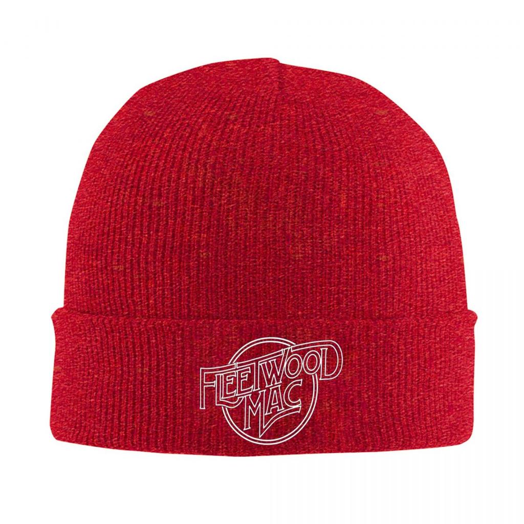 Classic Fleetwood Mac Logo Warm Knitted Cap Winter Knit Bonnet Hat Skullies Beanies Hip Hop Caps for Unisex