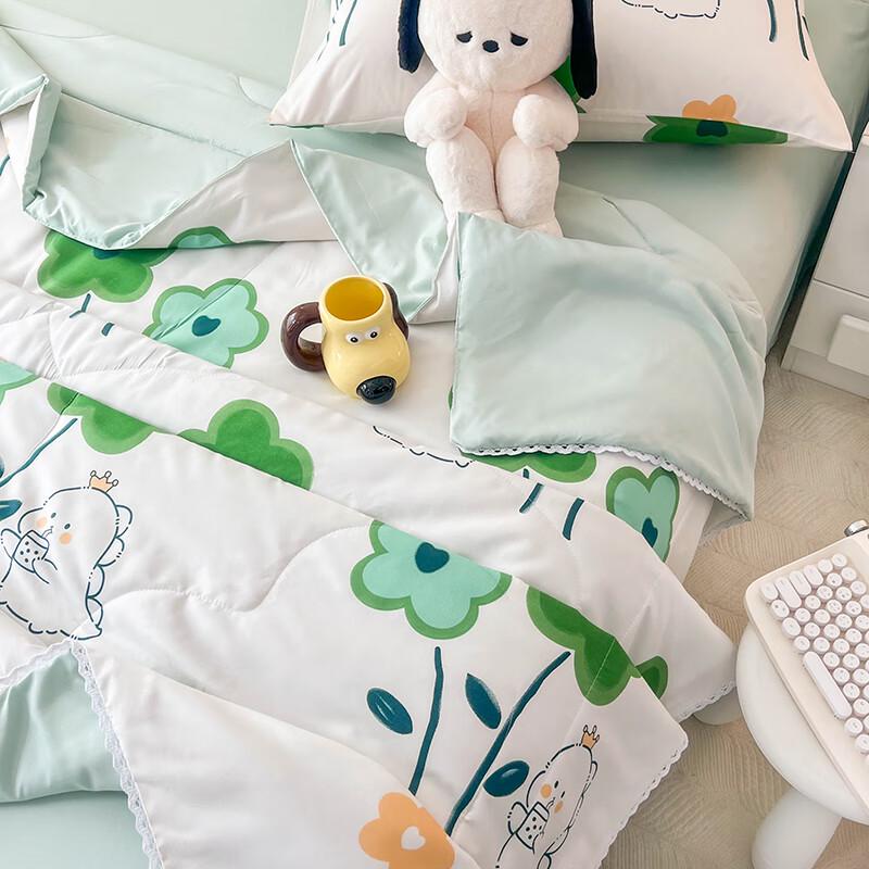 Ausimeng Kids Washable Cotton Summer Quilt