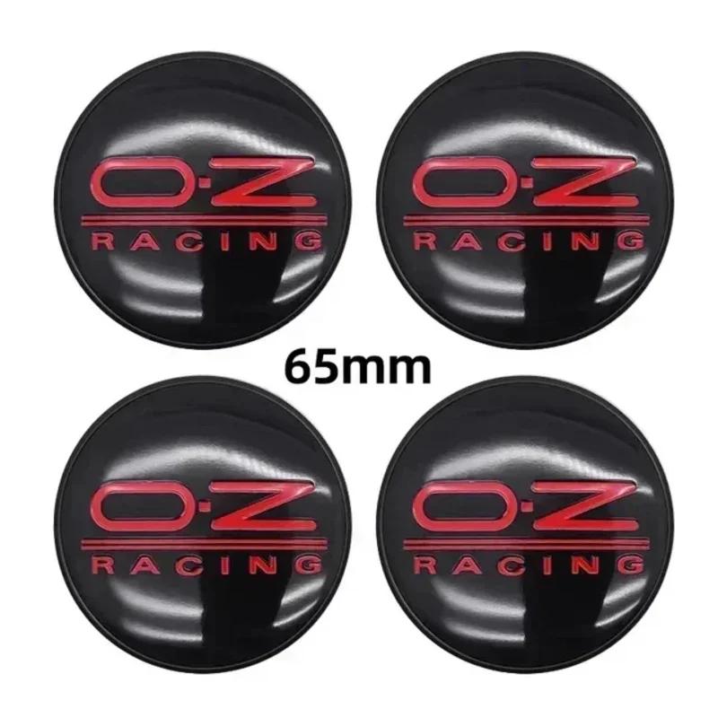 4pcs Car Wheel Hub Center Caps 56mm 60mm 65mm 68mm For Rim Cover Auto OZ Logo Badge Emblem Exterior Styling Accessories