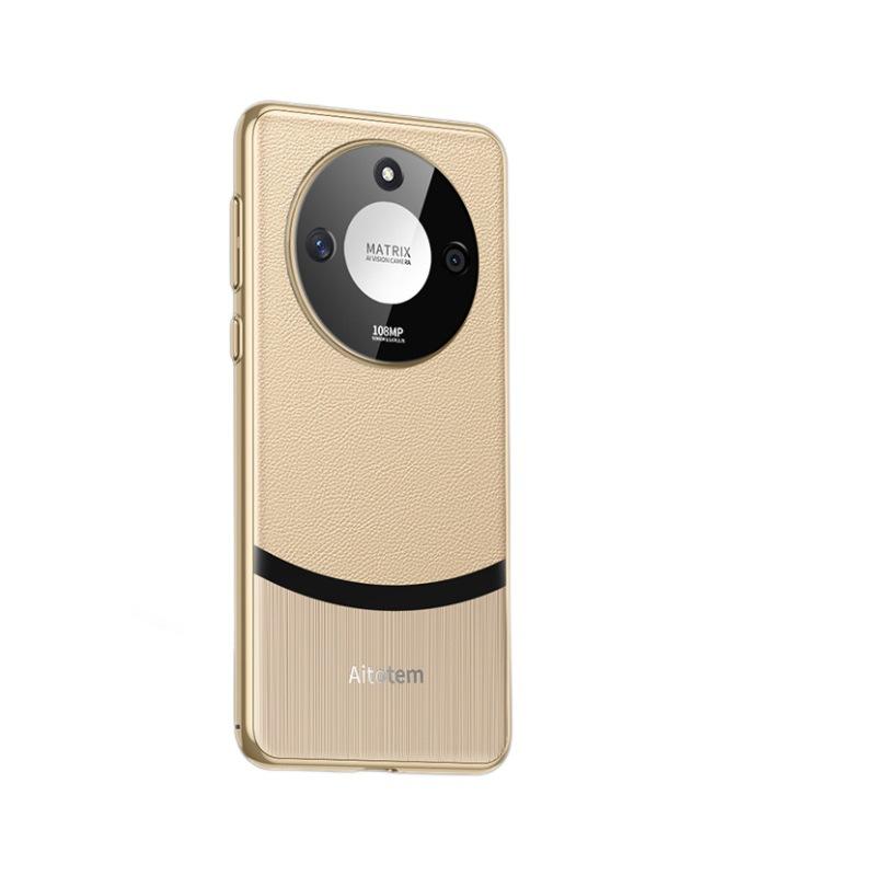 Suitable for Honor X50 Mobile Phone Case Light Luxury Anti-fall Honor 50Pro Electroplating Full-inclusive 50GT Business Simple Leather Case