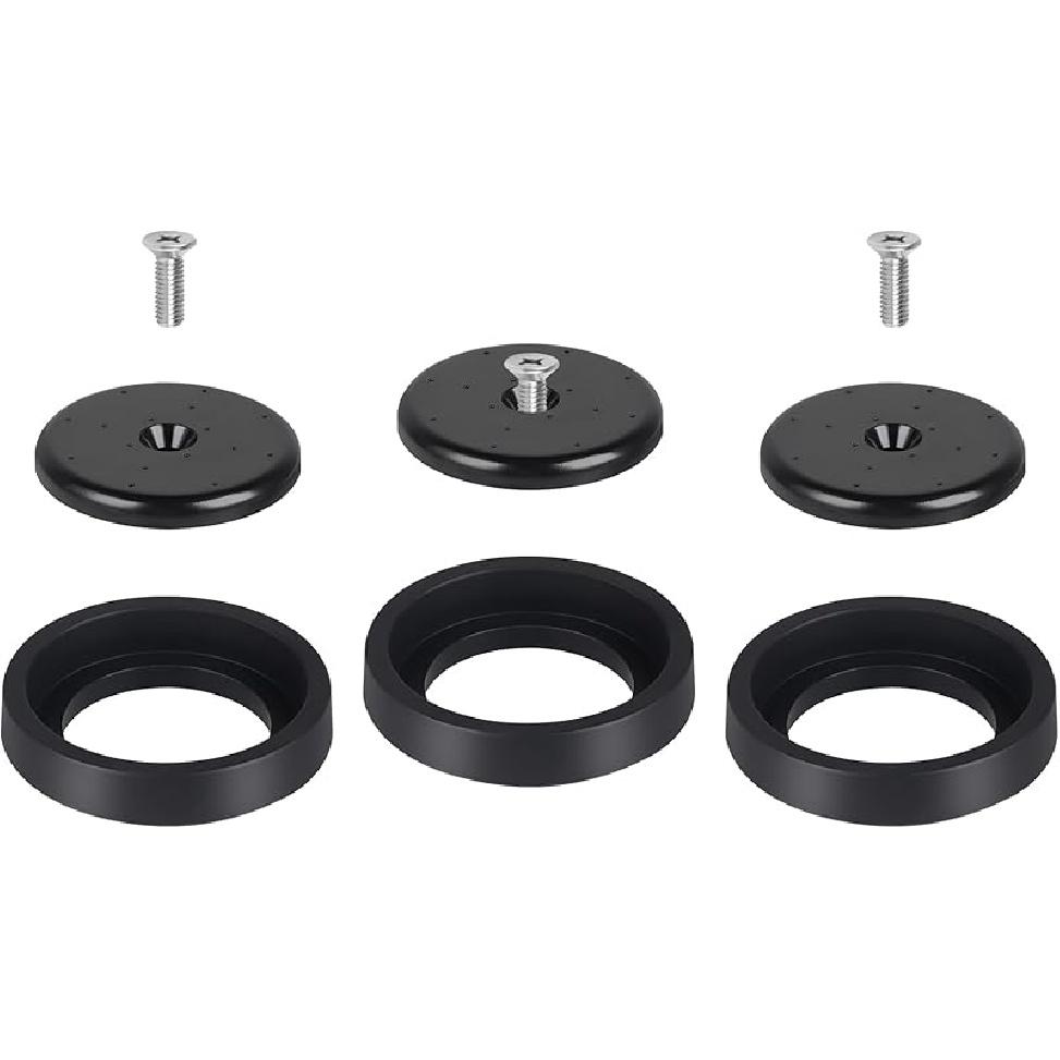 3 Pack Pre-Rinse Spray Valve Repair Kit for Most Commercial Kitchen Sink Faucet Dish Sprayer 1.42 GPM Spray Face Bumper and Screw Repair Part, Grey чёрный
