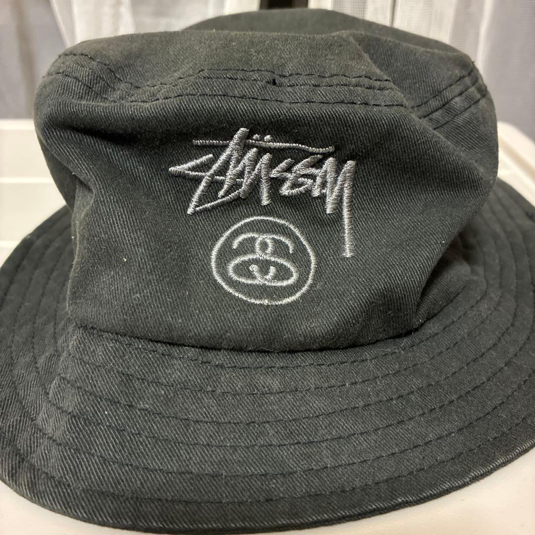 Used Stussy bucket hat black